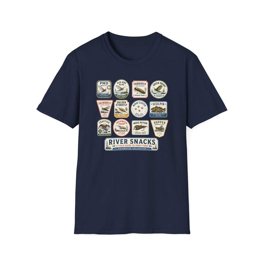 Vintage Trout Food Stickers Shirt