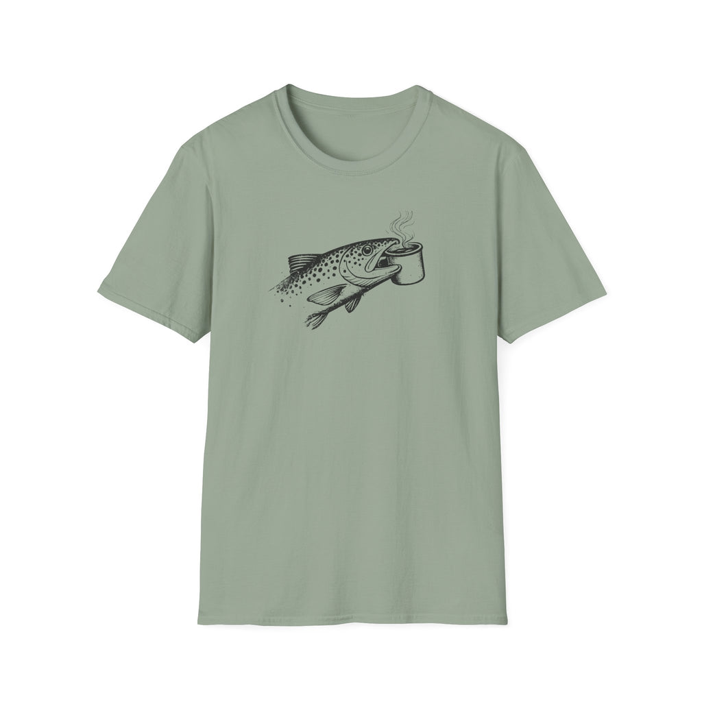Trout Carrying Coffee Shirt