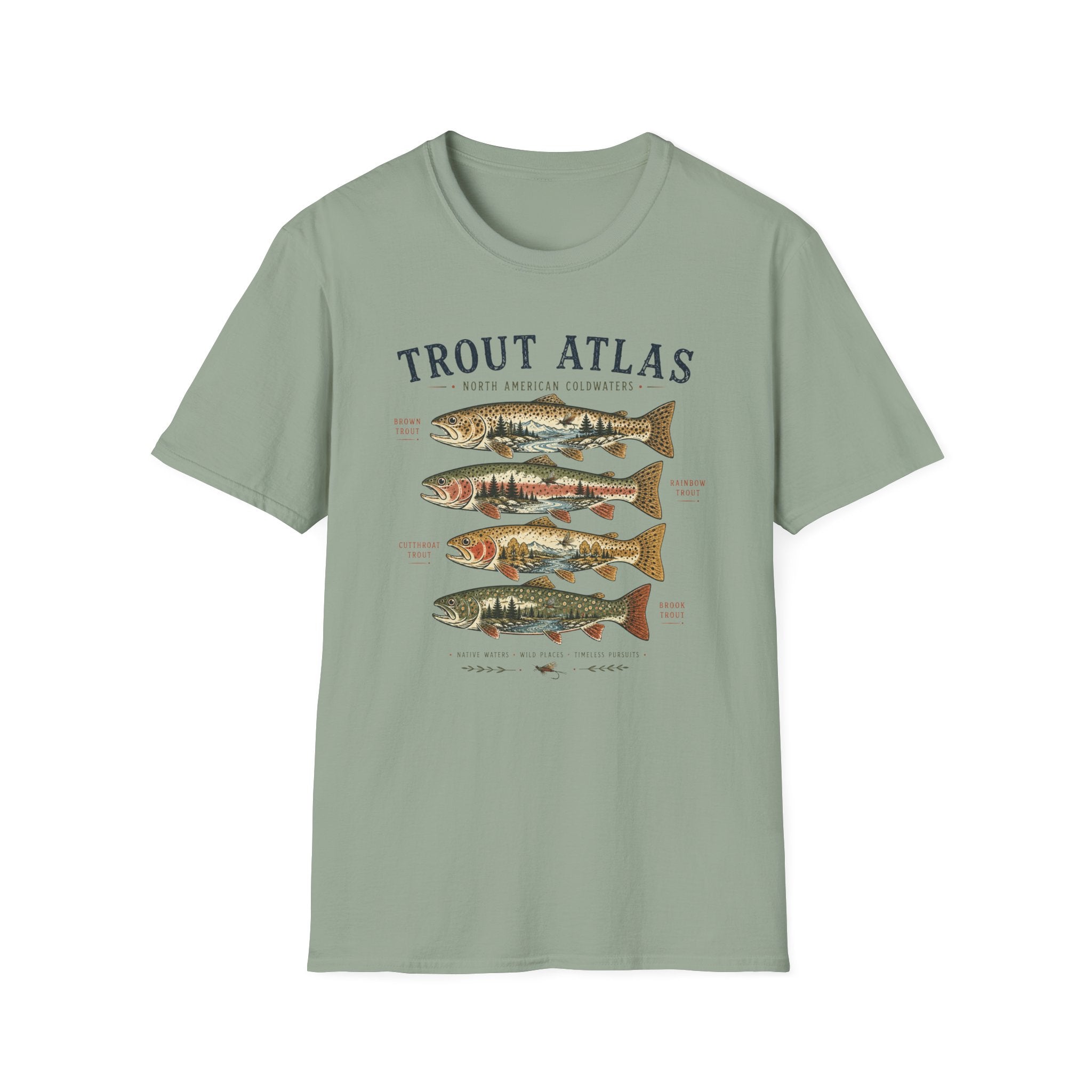 Colorful Trout Atlas Shirt