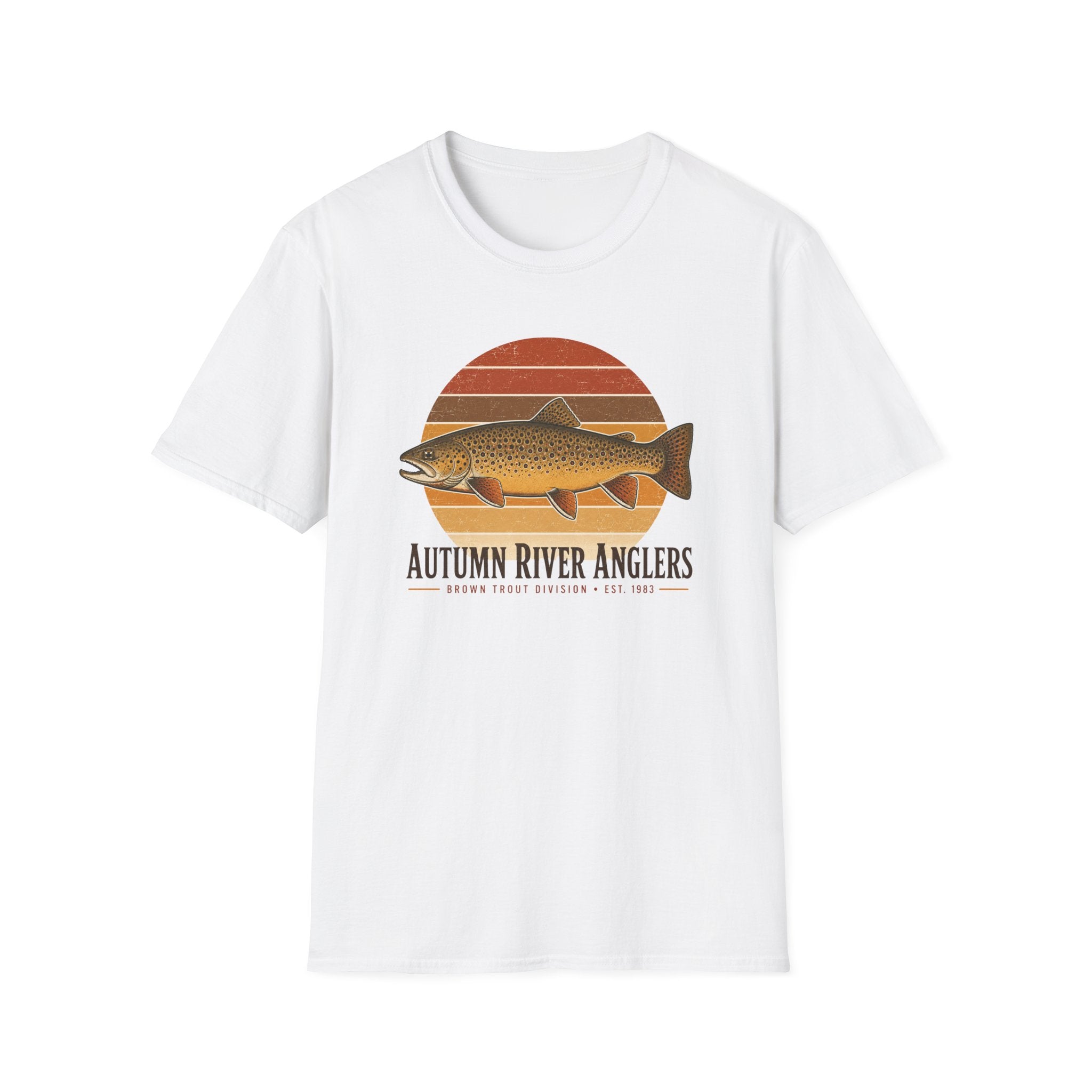 Autumn River Retro Sunset Shirt