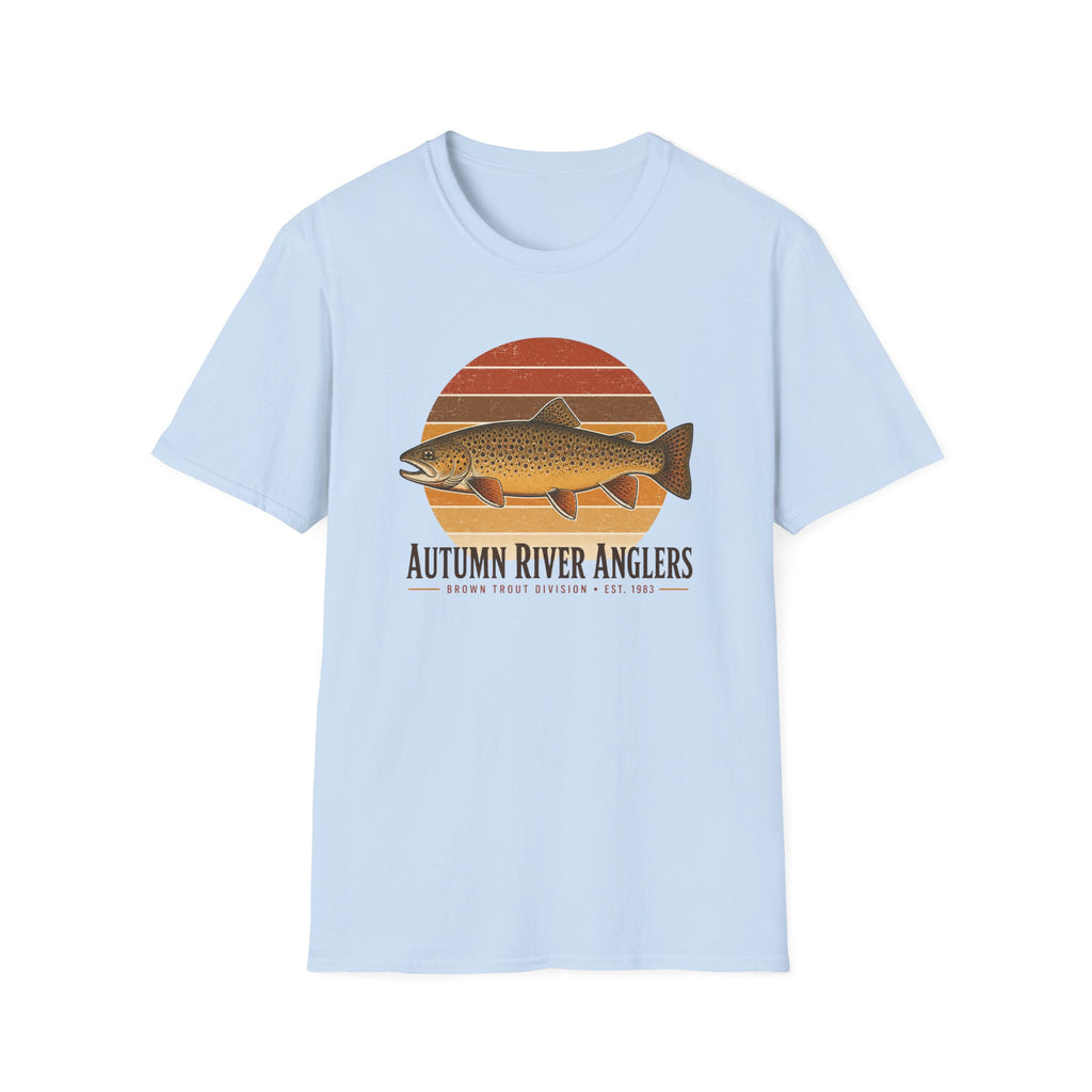 Autumn River Retro Sunset Shirt